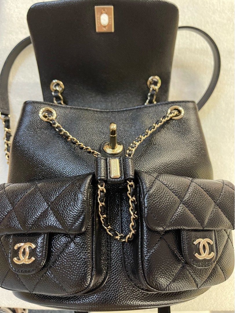 Chanel Duma backpack fullset new receipt March 2023, Luxury, Bags