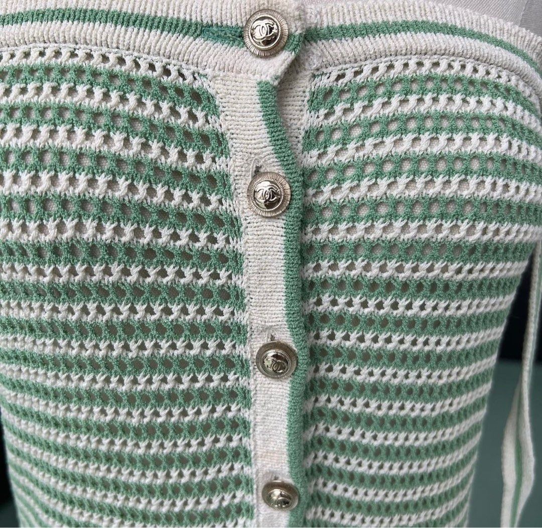 details knit dress white spring chanel flap bag pink - Shoppisticated