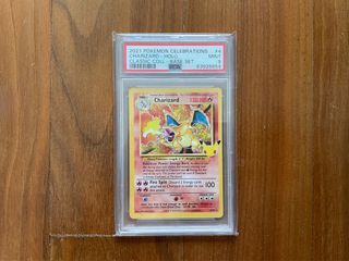 Charizard 25th anniversary psa 9