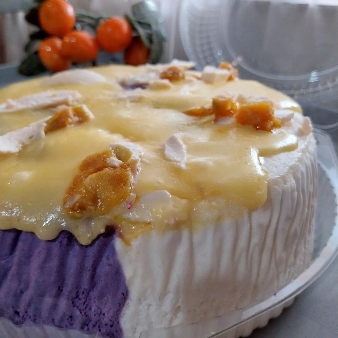 Cheesy Puto Cake (Category: Homemade Bakes) located in Cavite. Submitted by mom0f2 (Listing ID 1231290404, Image 2). Description: Puto Cake topped with lots of cheese and salted egg. Feel free to send us message for your orders and inquiries. We can have it delivered via lalamove or grab(c/o buyer). Thank you..