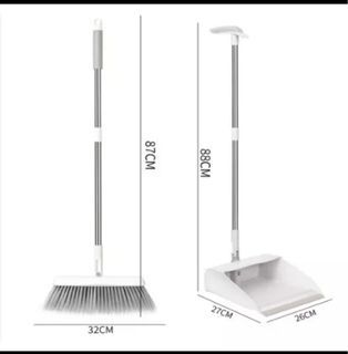 2 in 1 Fordable Sweeper Broom Dustpan Set