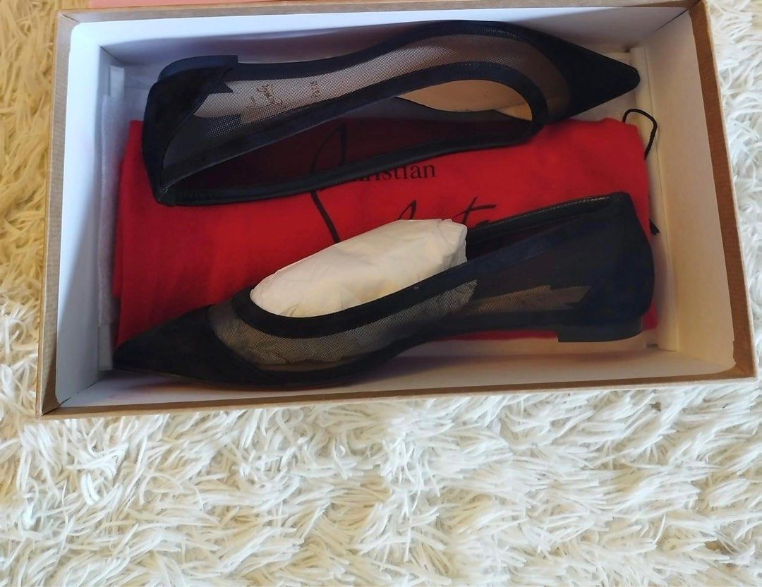 Christian Louboutin flats (Category: Flats & Sandals) located in Manila. Submitted by rie026 (Listing ID 1231392820, Image 1). Description: Unused louboutin flats Box only size 37 .