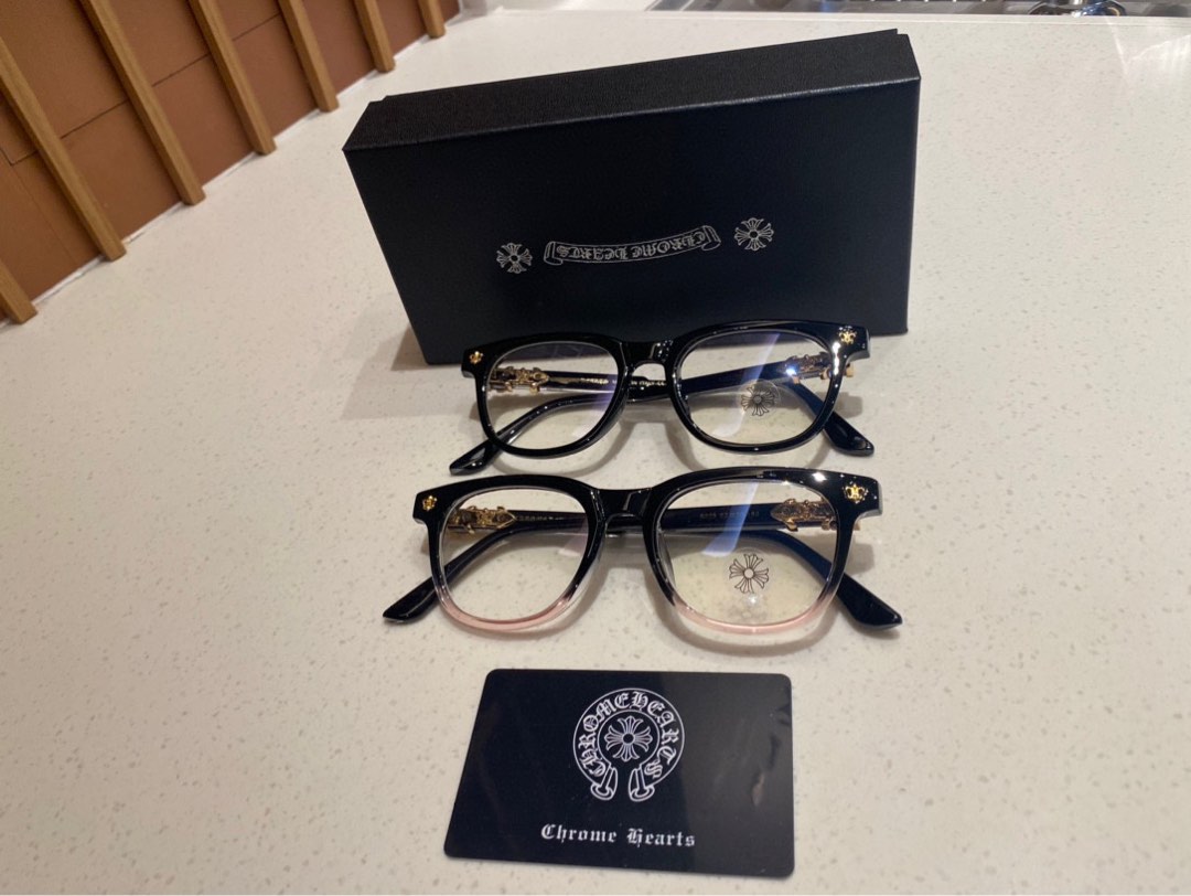 Chrome heart glasses clearance