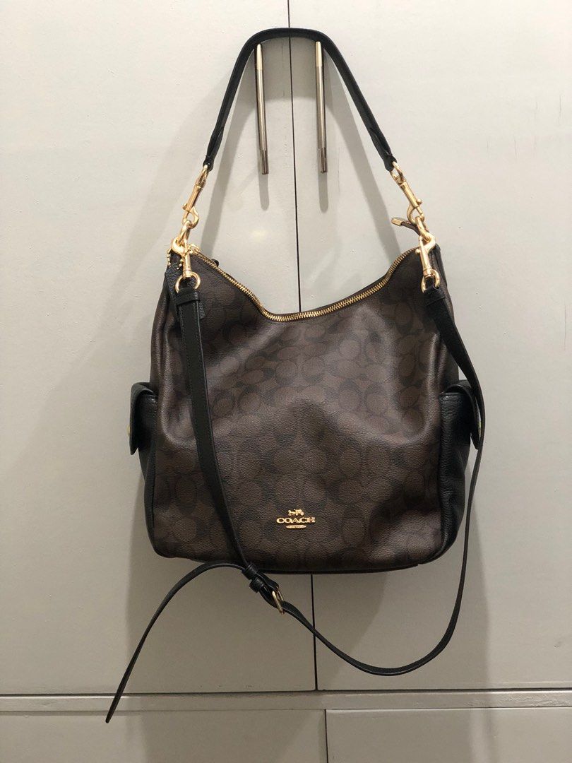 Ready Stock ‼️ Coach Pennie Shoulder Bag in Signature Canvas, Women's  Fashion, Bags & Wallets, Shoulder Bags on Carousell