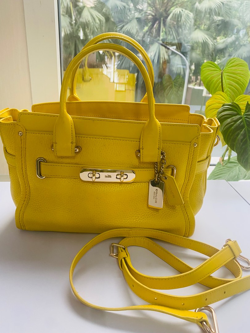 Coach sales swagger yellow