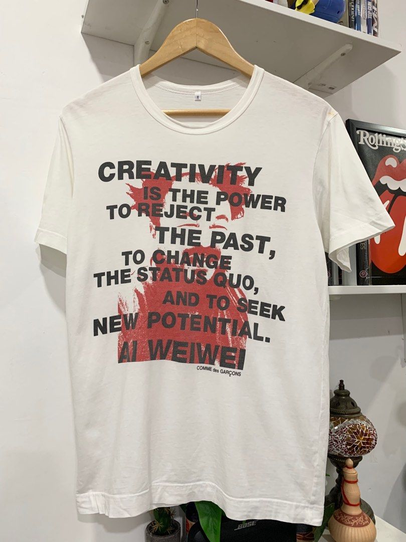 Comme Des Garcons Ai WeiWei Tshirt, Men's Fashion, Tops & Sets