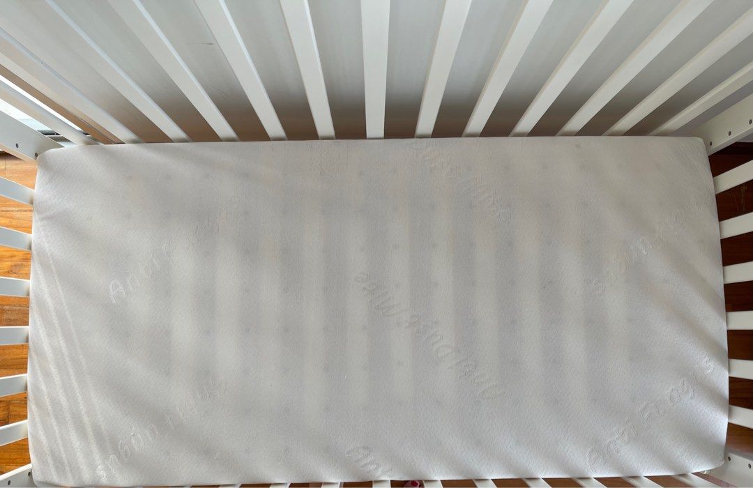 Convertible Baby Cot & Bamboo mattress, Babies & Kids, Baby Nursery