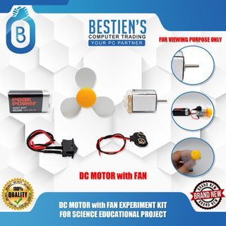 DC MOTOR with FAN EXPERIMENT KIT FOR SCIENCE EDUCATIONAL PROJECT