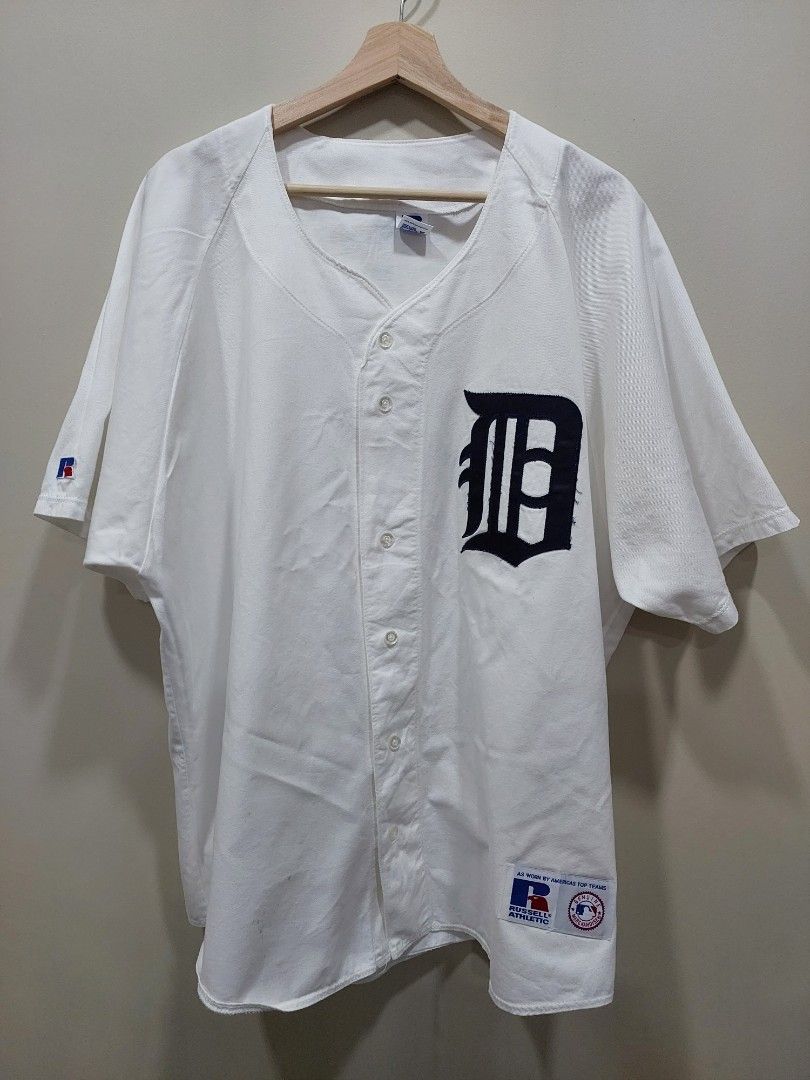 Detroit Tigers Vintage Russel Baseball Jersey Mlb, Men's Fashion