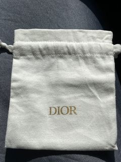 Dior beauty dust bag (13cmx 14cm)
