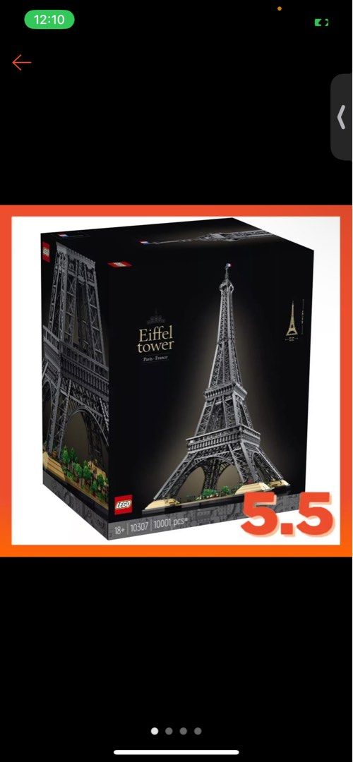 Eiffel tower sales with legos