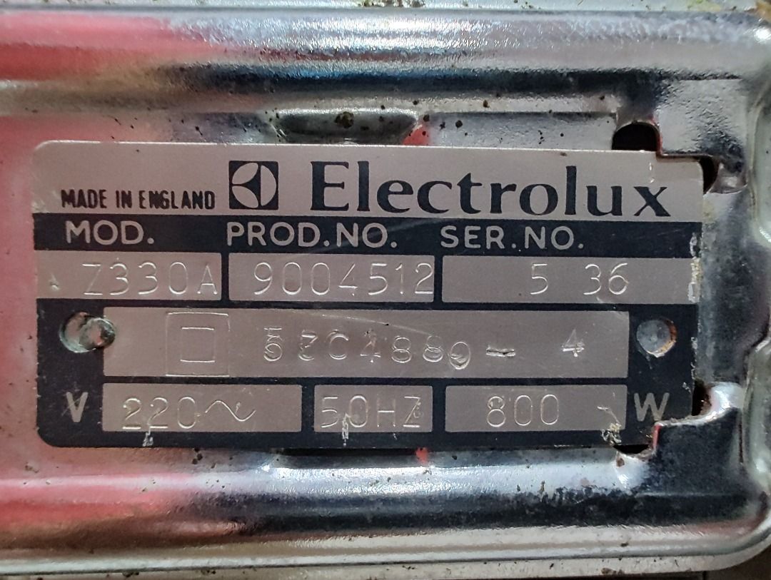 Electrolux made in England vacuum cleaner vakum vintage rare lama antik old antique, Hobbies