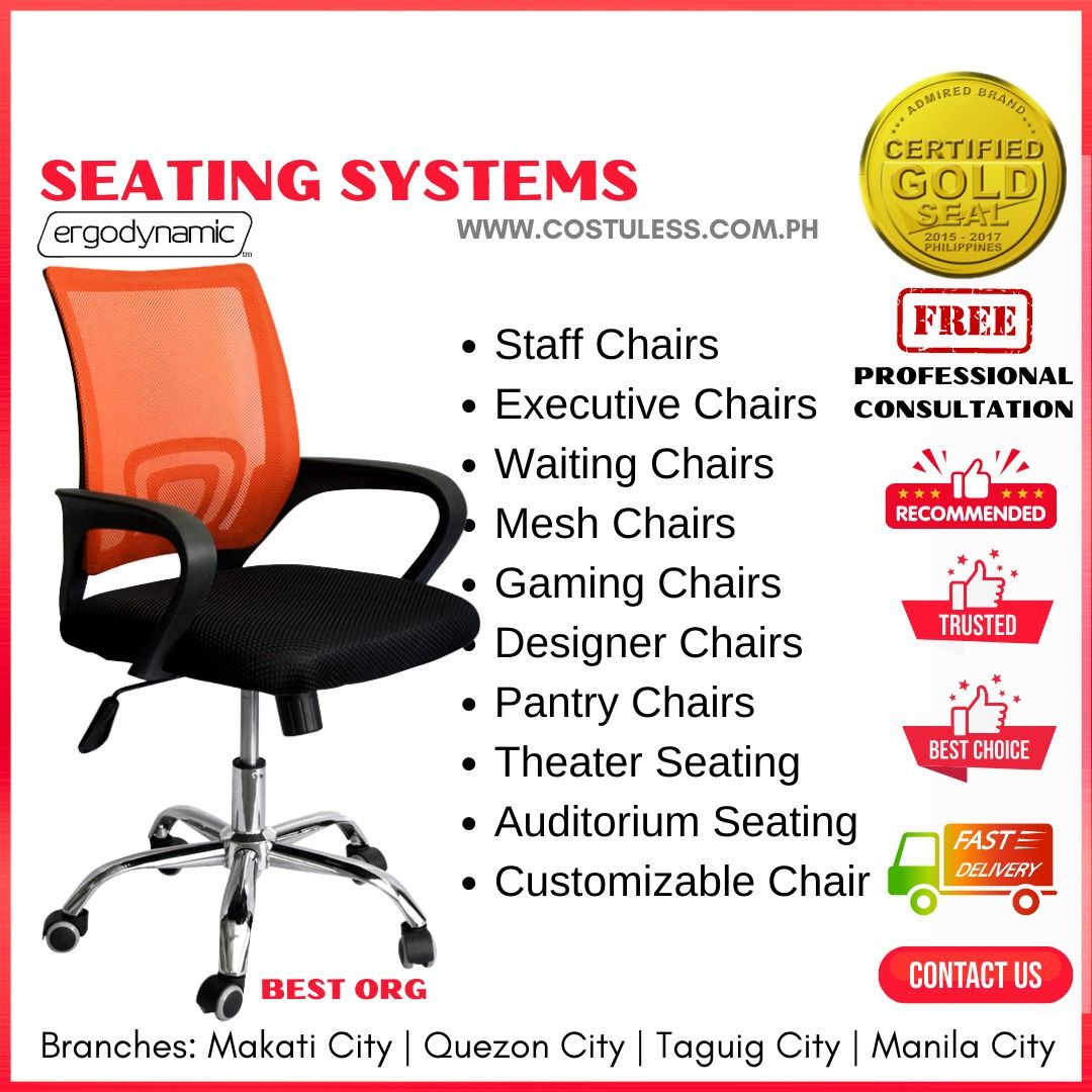 Ergodynamic BEST ORG Mesh Chair, Office Chair, Computer Chairs, Staff