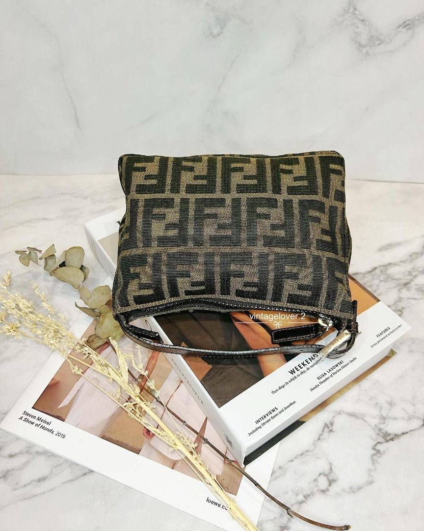 Fendi zucca pochette best sale bag