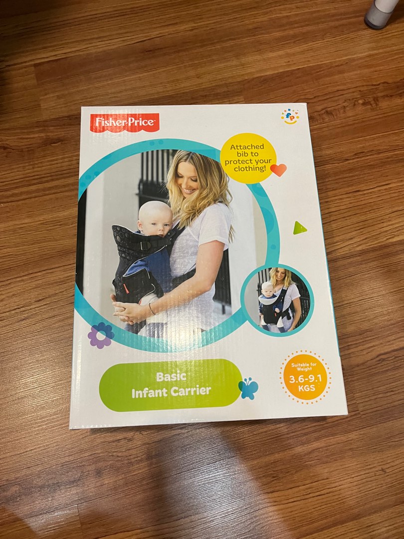 FisherPrice baby carrier (black), Babies & Kids, Going Out, Carriers