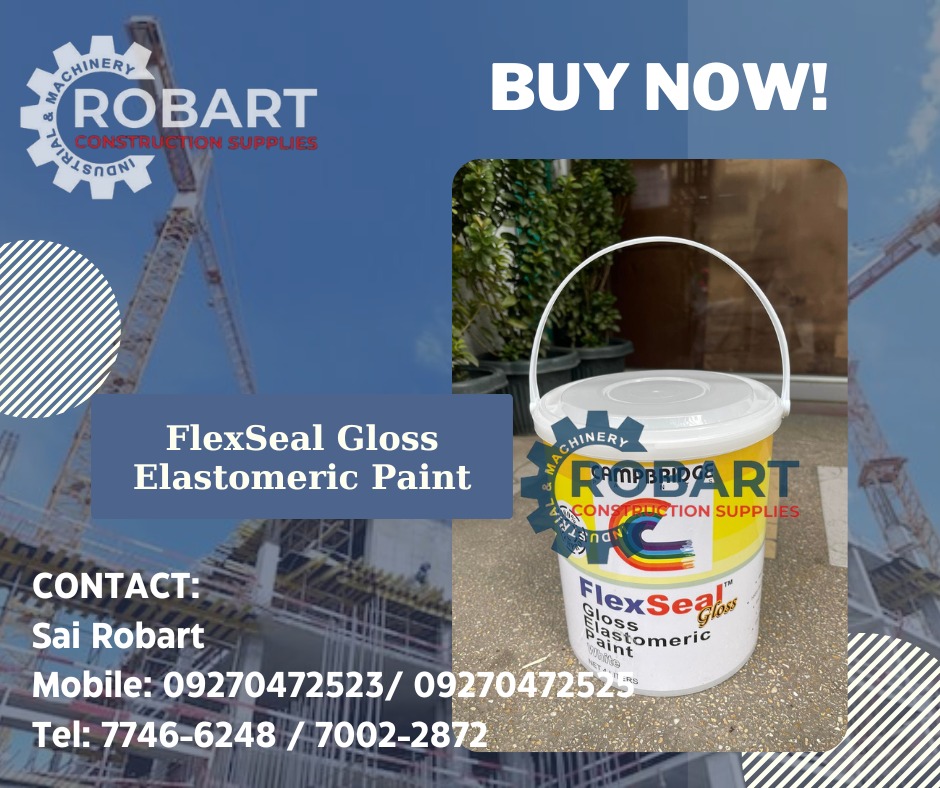Flexseal Gloss Elastomeric Paint, Commercial & Industrial, Construction
