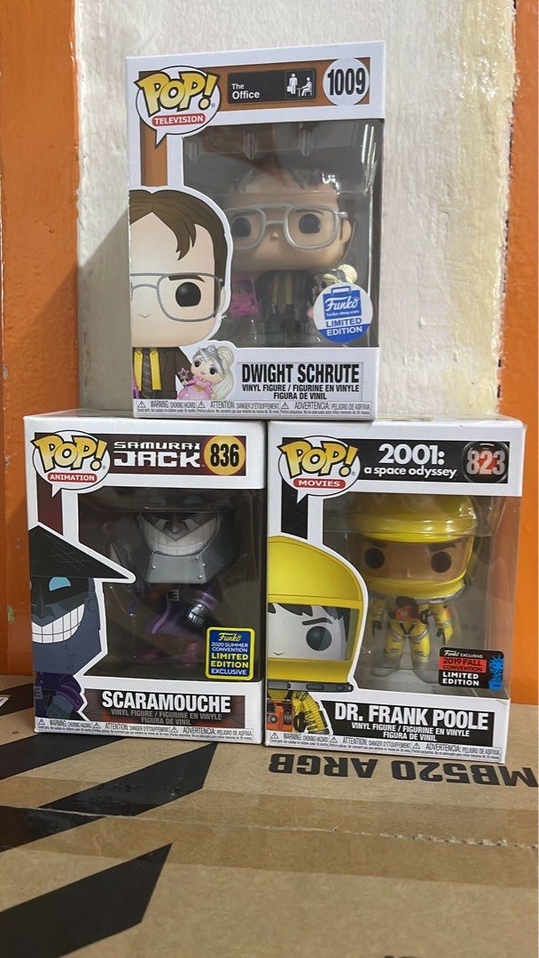 Funko pop assorted (Category: Toy Figures) located in Singapore. Submitted by jkenn (Listing ID 1231295521, Image 1). Description: All 3 for $60.