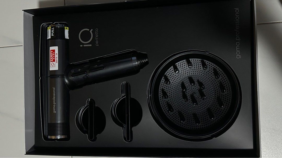 GAMA PROFESSIONAL IQ HAIR DRYER BLACK, Women's Fashion, Watches