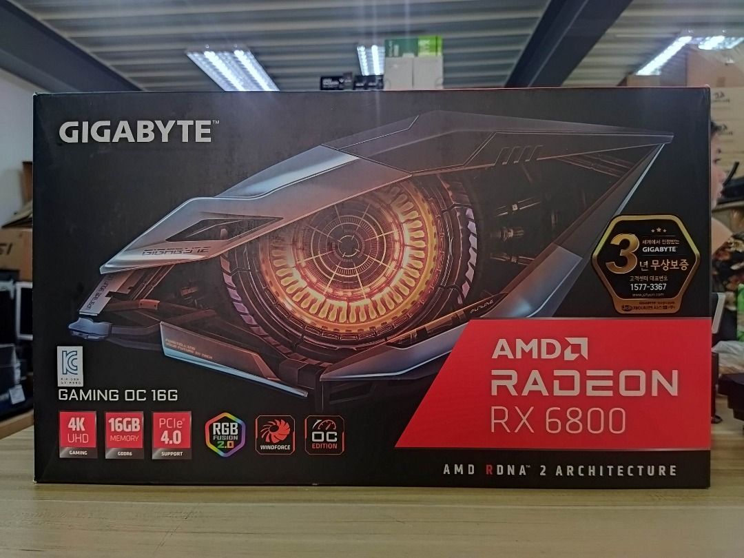 GIGABYTE RX 6800 16GB GAMING OC (USED) with box, Computers & Tech ...