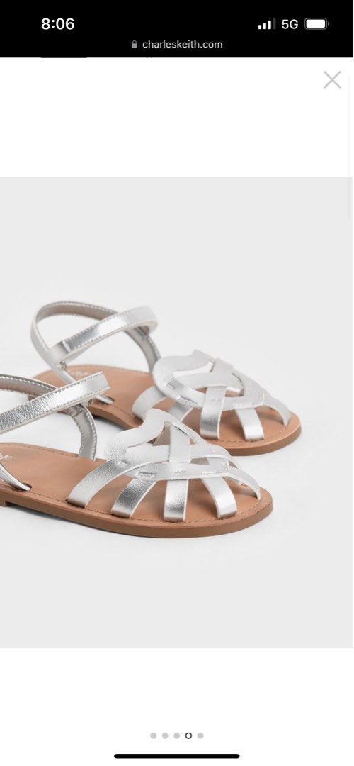 Girls caged sandals sale