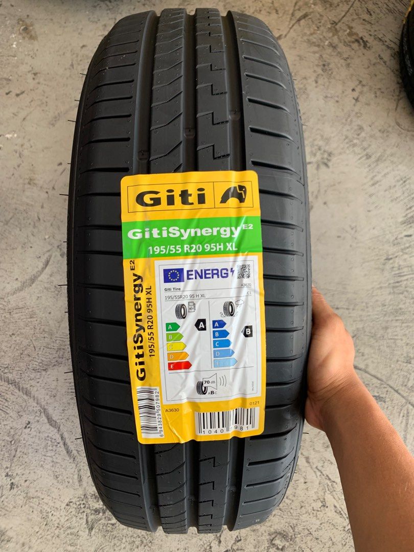 Giti Synergy E2 195/55R20, Car Accessories, Tyres & Rims on Carousell