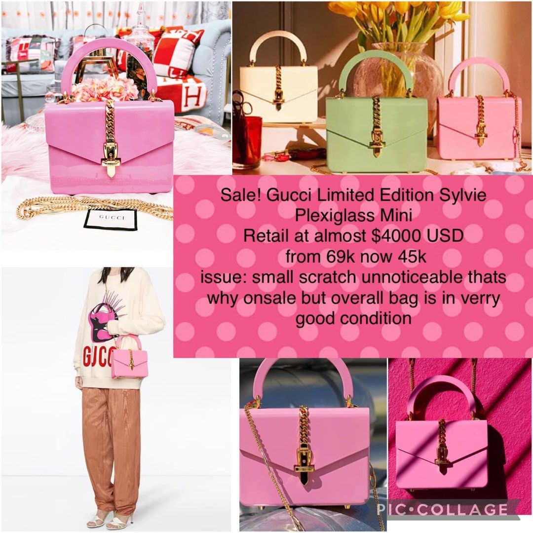Gucci Limited edition Sylvie Plexiglass Mini