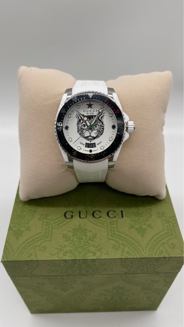 Gucci Mystic Cat Dive Sport Watch Luxury Watches on Carousell
