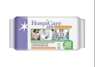 Hospicare 40R wet wipes (non-alcoholic)