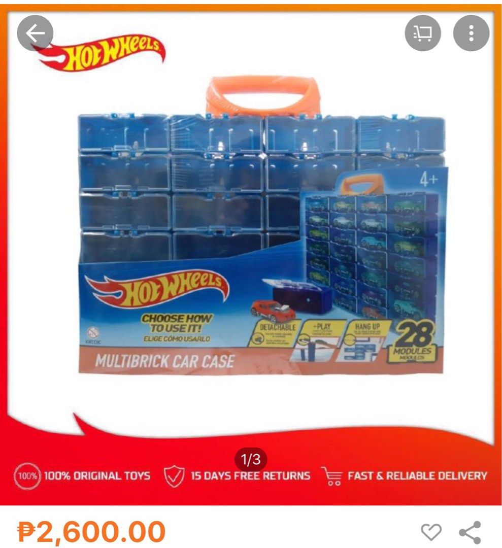 Hot wheels carry case, Hobbies & Toys, Toys & Games on Carousell