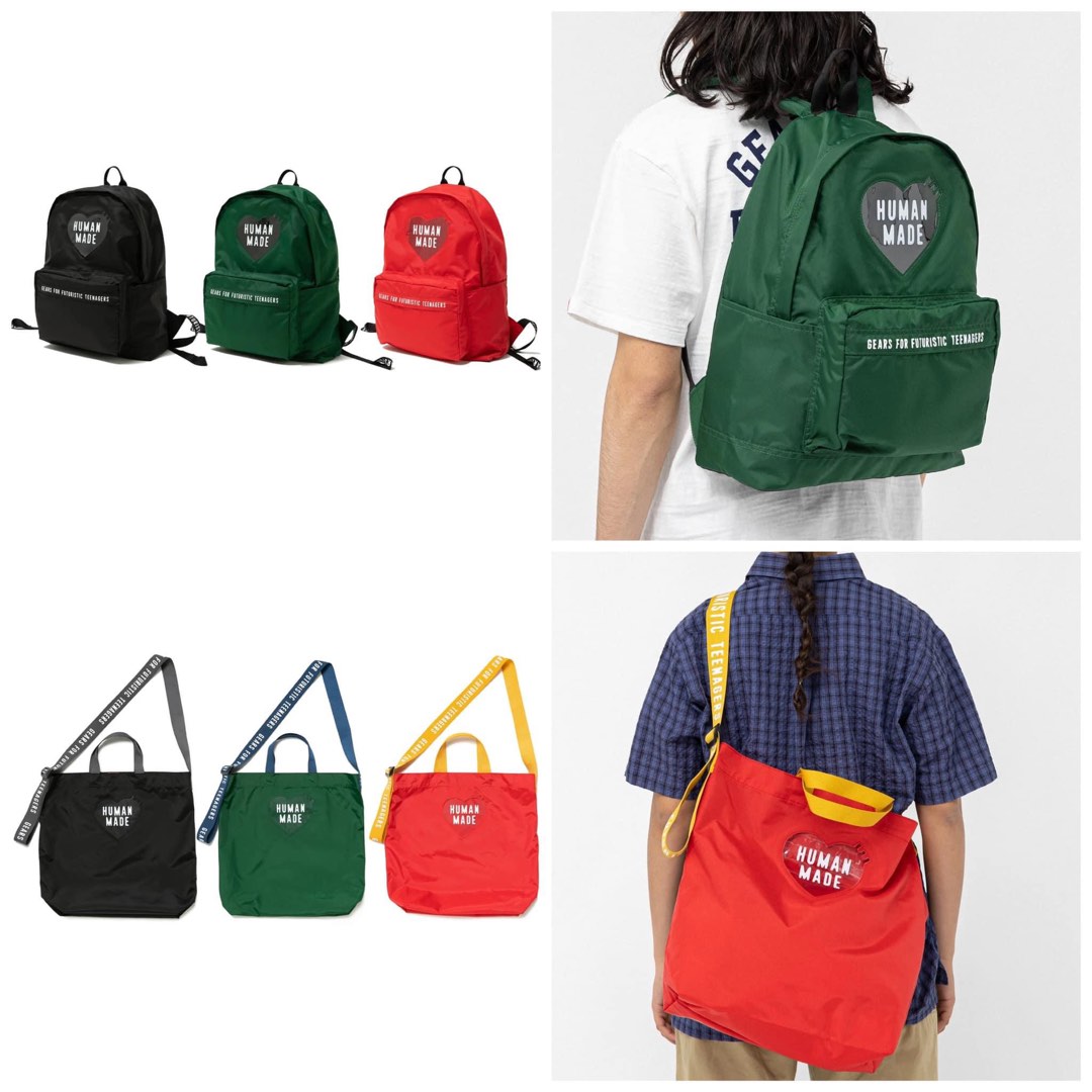 Human Made Nylon Heart Backpack 2-Way Tote, Men's Fashion, Bags