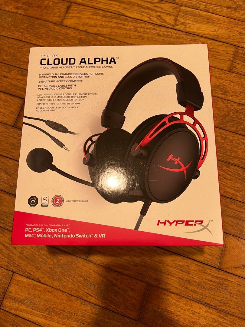 HyperX Cloud Alpha (Category: Headphones & Headsets) located in Shah Alam. Submitted by swipe.store (Listing ID 1231387258, Image 1). Description: HyperX Cloud Alpha Condition - 9/10 Stock - 2 Can cod at Setia Eco Park or lalamove / grab / postage.