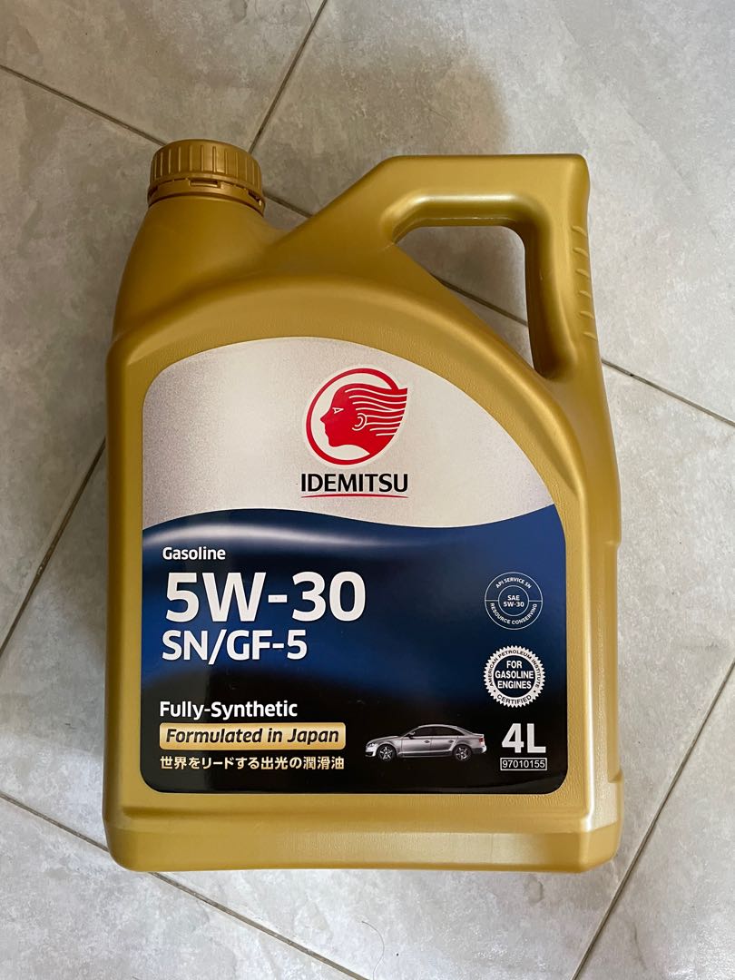 Idemitsu 5W-30 fully synthetic engine oil 4L, Car Accessories ...