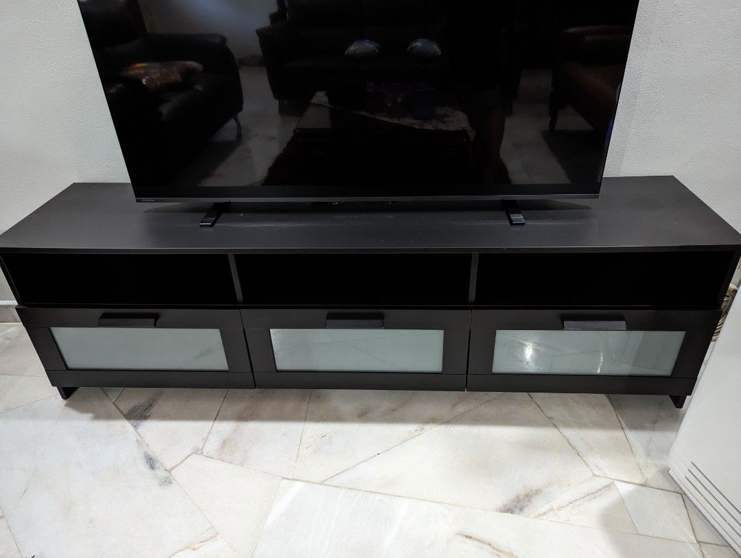 Ikea brimnes sales tv stand black