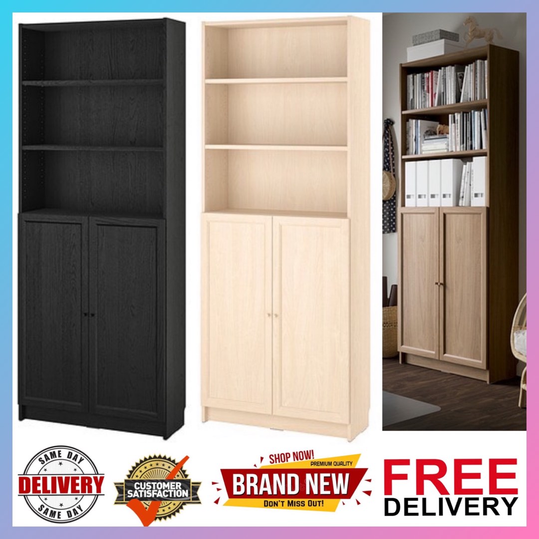 Ikea kitchen ikea Billy bookcase Bookcase with doors Malm