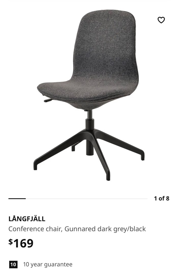 IKEA Langfjall Chair x2, Furniture & Home Living, Furniture, Chairs on