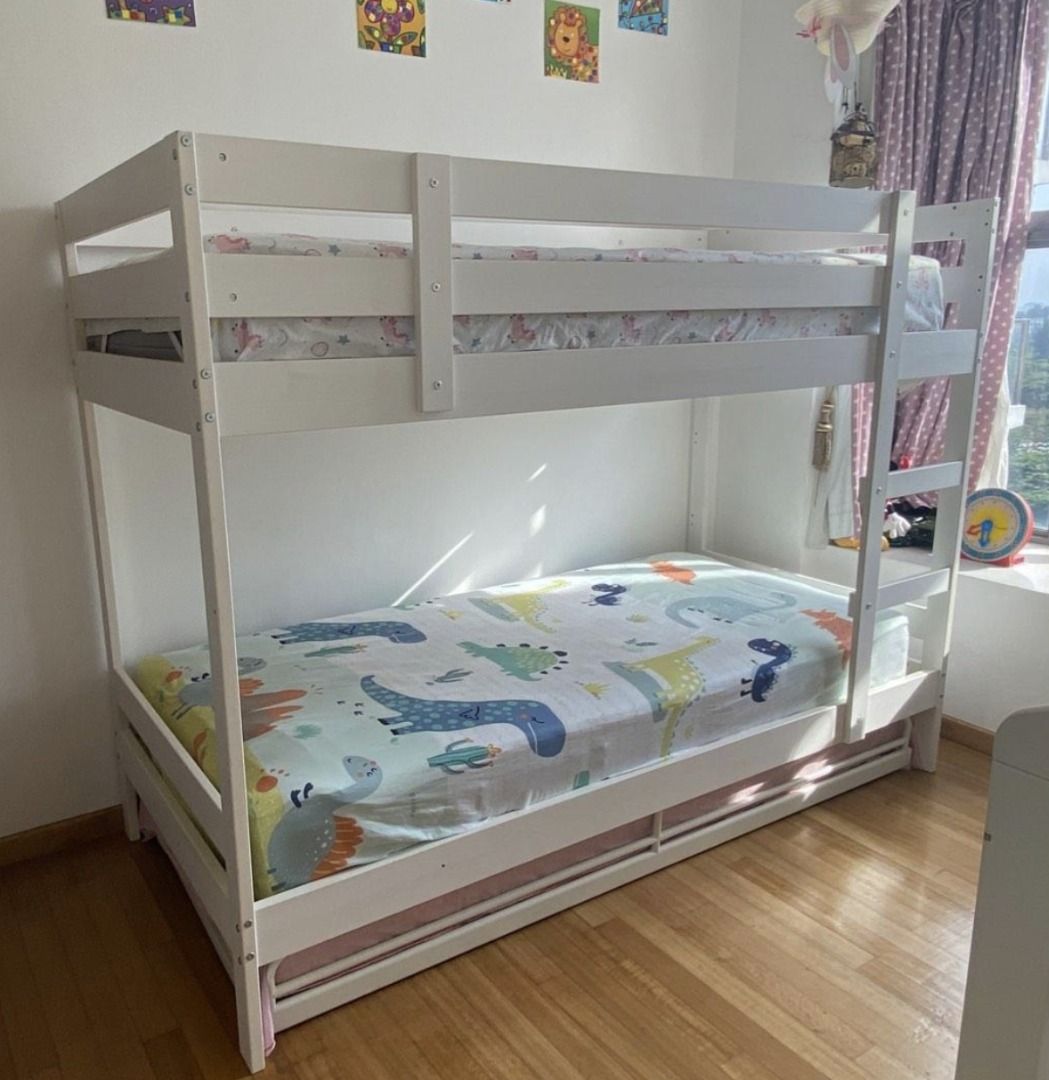MYDAL Bunk Bed Frame White Twin edu.svet.gob.gt