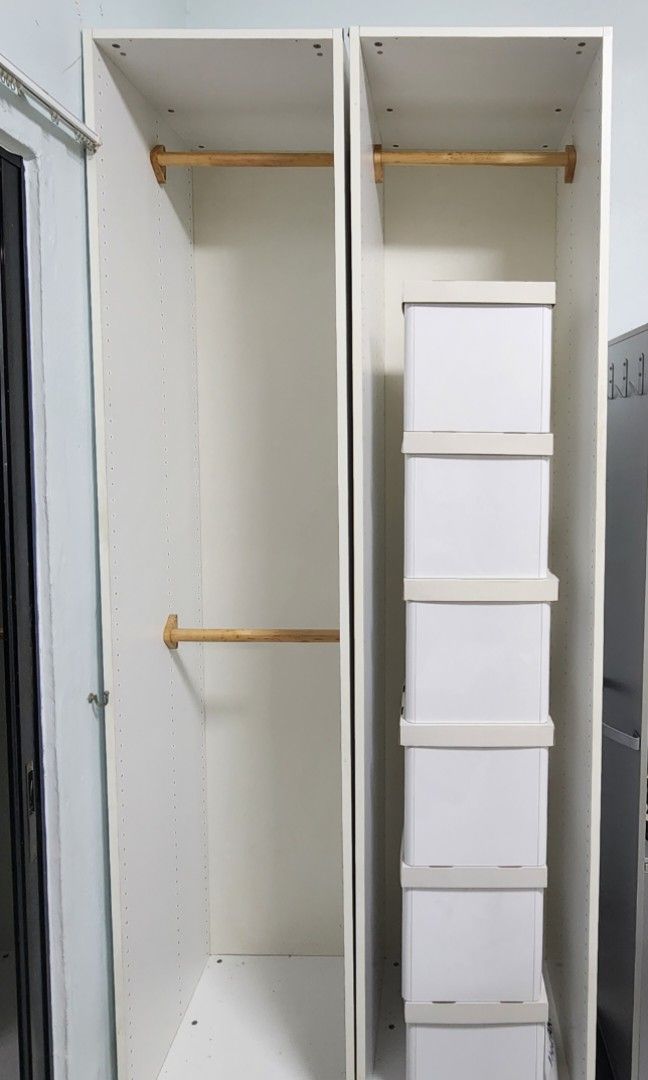 IKEA Tall Wardrobe without door Moving Out Sales!!, Furniture & Home