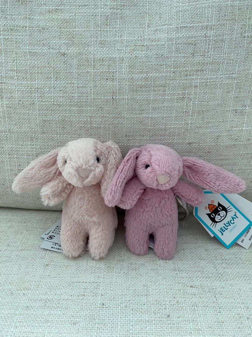 Bashful bunny tulip bag charm deals