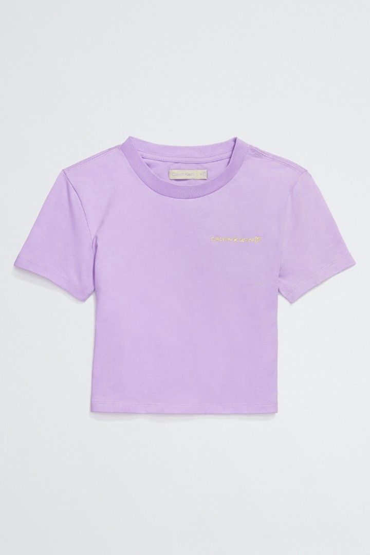 Jennie for CK 紫色短版T-shirt, 名牌精品, 精品服飾在旋轉拍賣