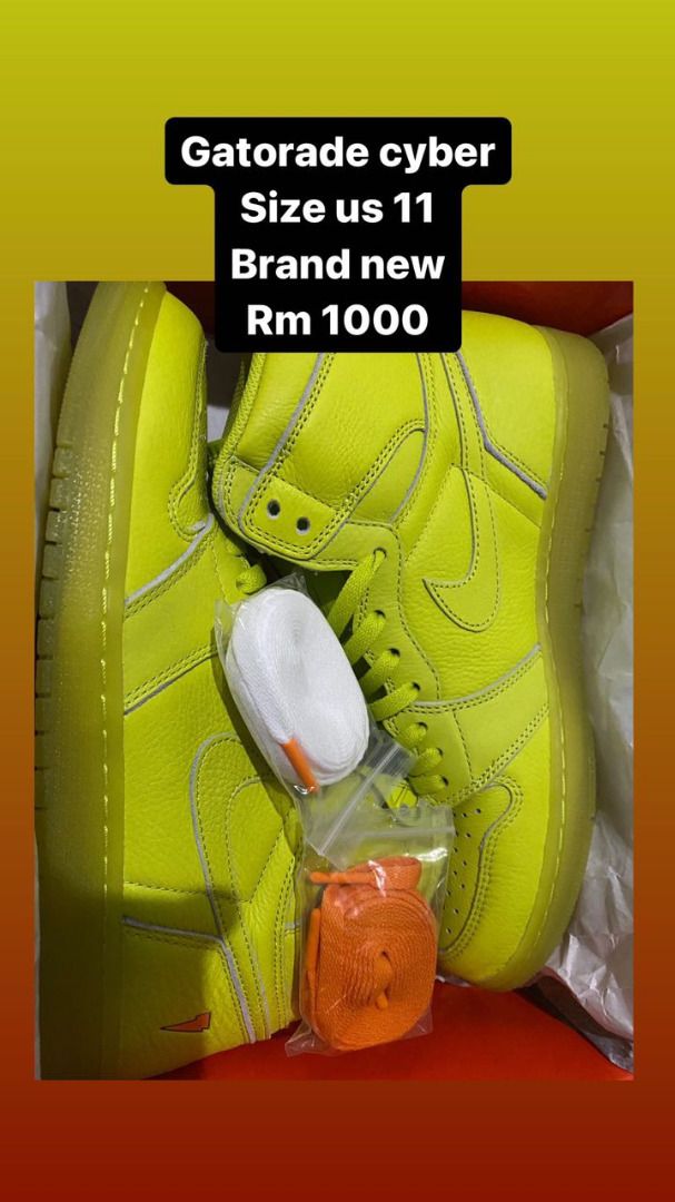 Jordan 1 gatorade cyber sales