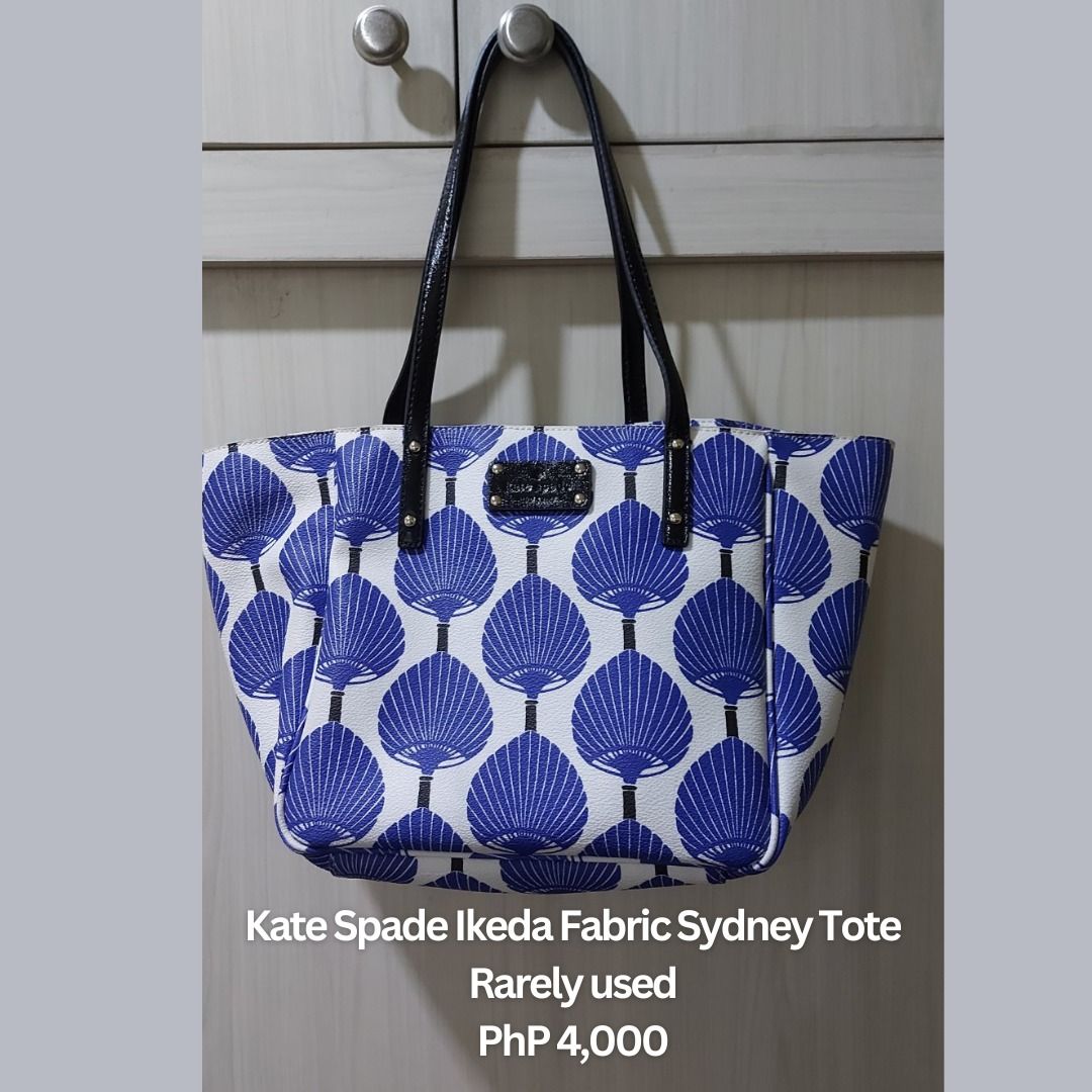 Kate Spade Ikeda Fabric Sydney Tote Luxury Bags Wallets on