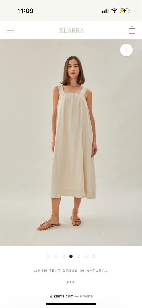 long linen shift dress ACACIA linen shirt dress main image 0