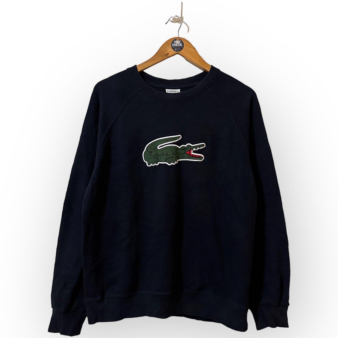 Lacoste Big Logo Navy Blue Sweater