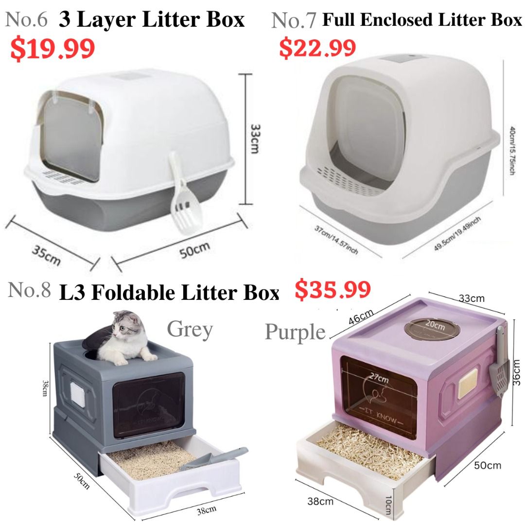 [LARGE CLOSED LITTER BOX]Enclosed Cat Litter Box/Extra Large/Cat Full Enclosed Flip / Top