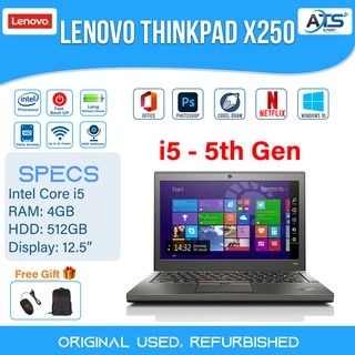 Lenovo ThinkPad X250, Intel Core i5 5th Gen, RAM 4 GB, HDD 128GB