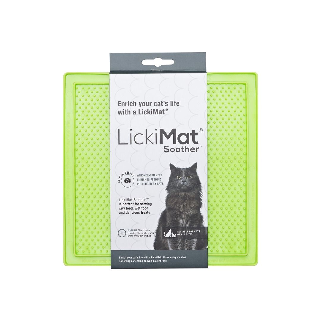 LickiMat Classic Soother Cat Slow Feeder Mat Collection Lick Mat