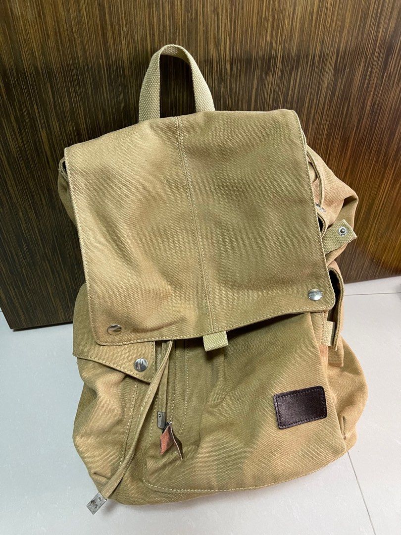 Light brown backpack, Women's Fashion, Bags Wallets, Backpacks