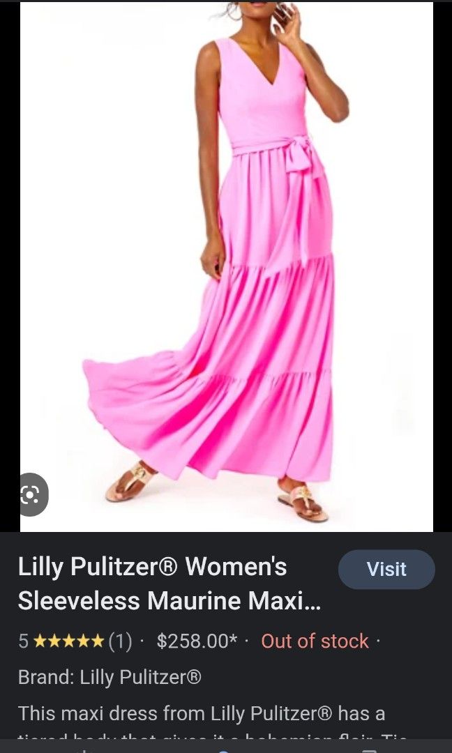 Lilly pulitzer maurine hot sale maxi dress