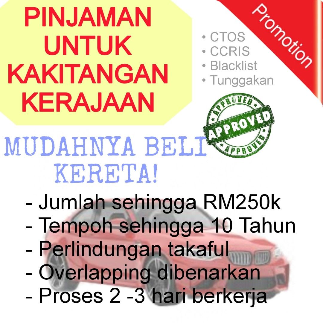 LOAN KERETA KAKITANGAN KERAJAAN, Announcements on Carousell