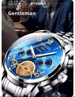 Luxury Fashion Mens Luminous Stainless Steel Watch